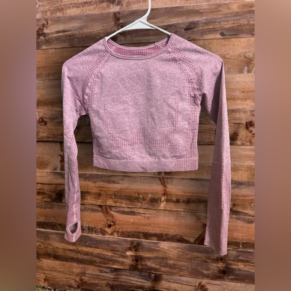Seamless Crop Yoga Long Sleeve